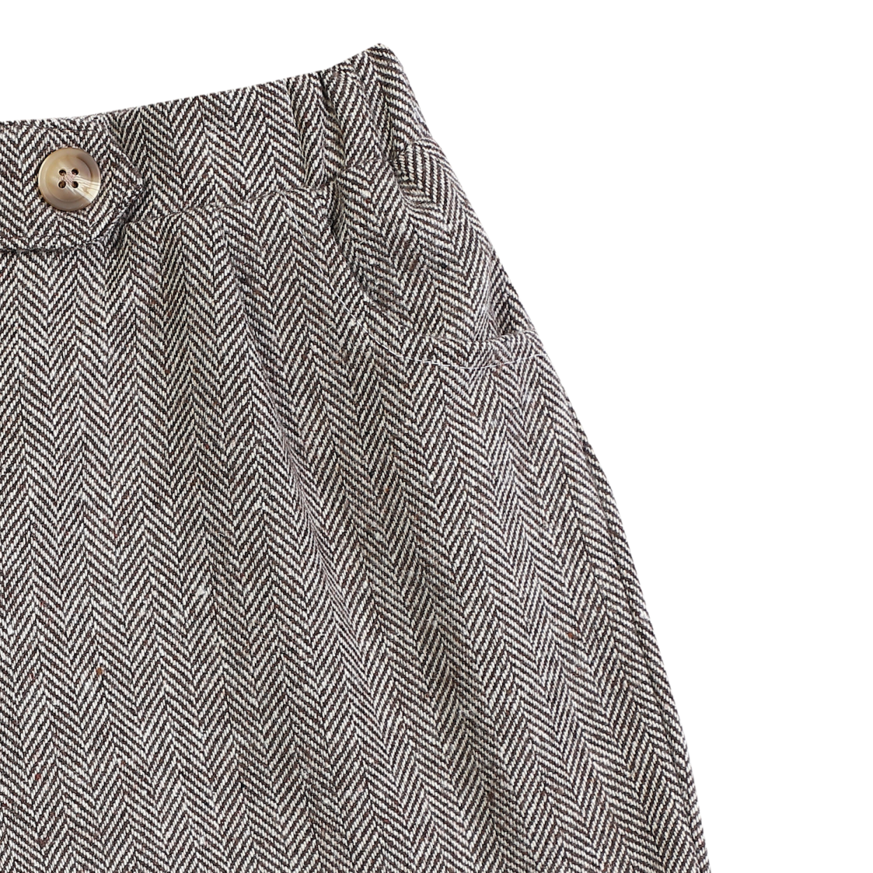 Fifi Shorts | Woody Brown Tweed