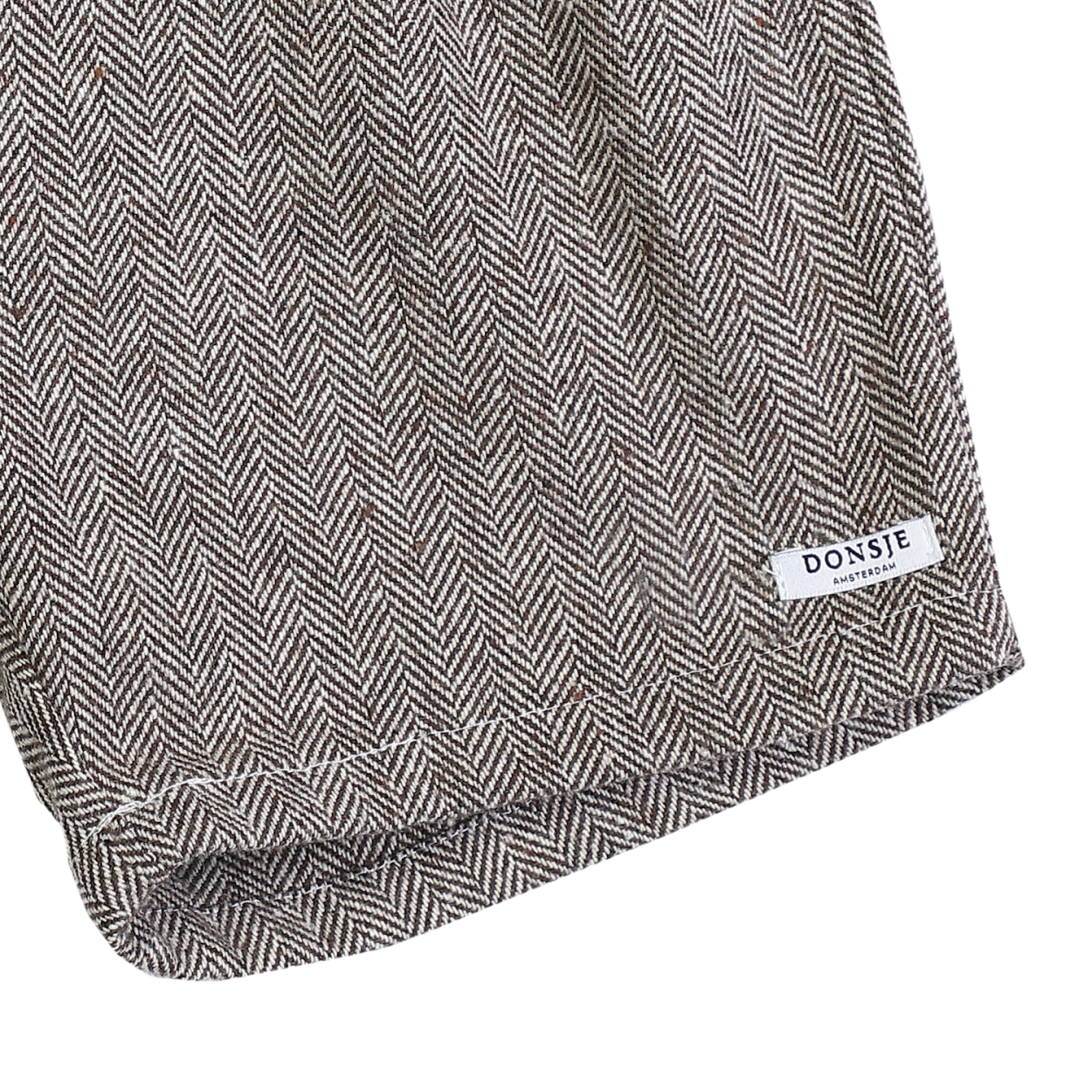 Fifi Shorts | Woody Brown Tweed