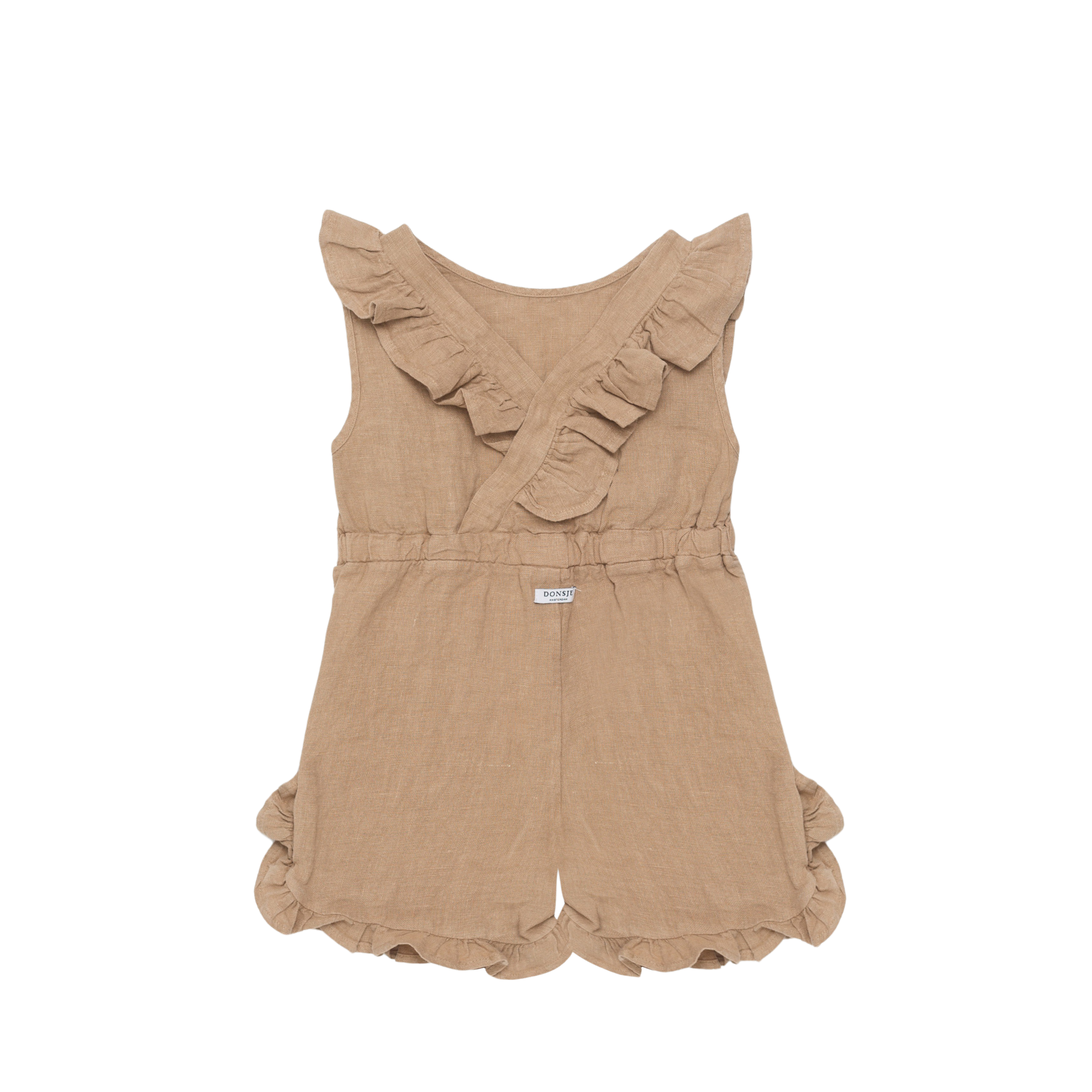 Kiki Linen Playsuit | Latte