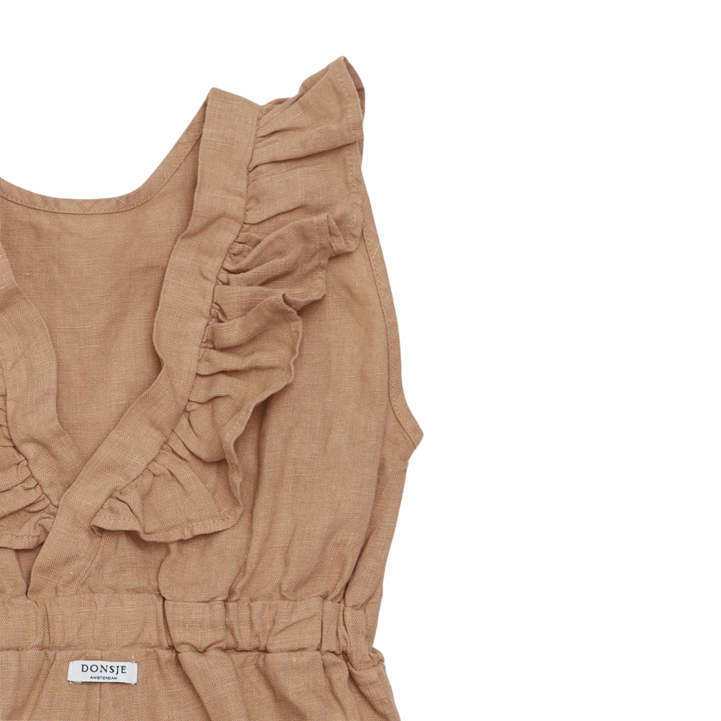 Kiki Linen Playsuit | Latte