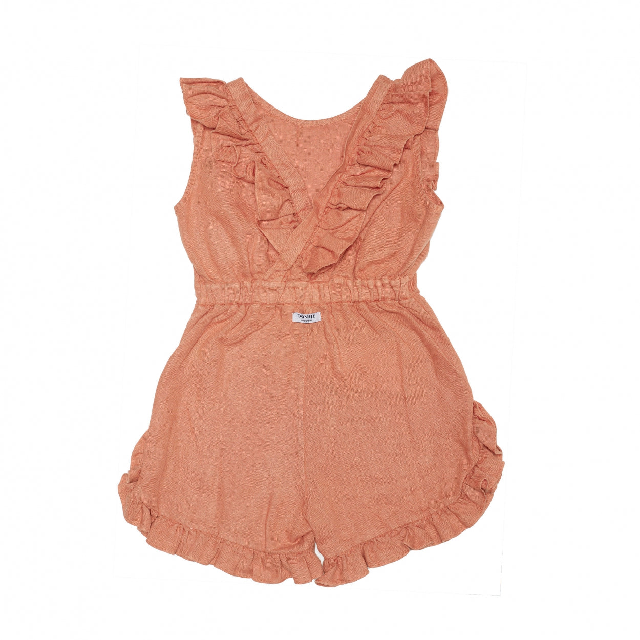 Kiki Linen Playsuit | Ginger Spice