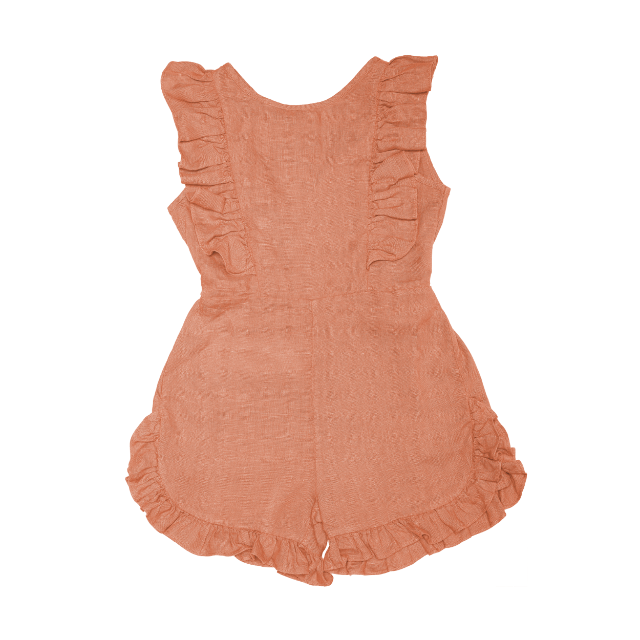 Kiki Linen Playsuit | Ginger Spice