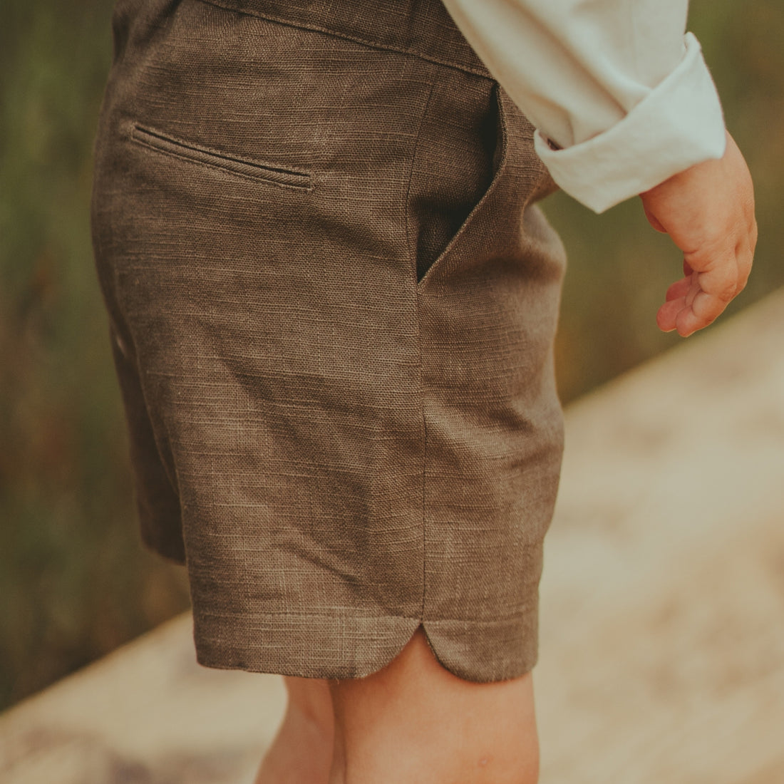 Wavel Linen Shorts | Brown