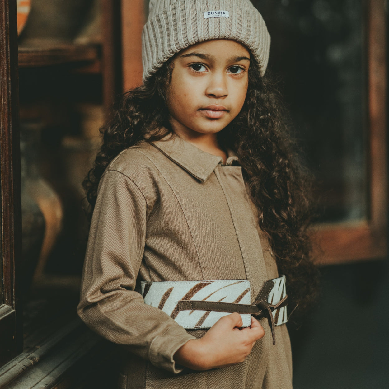 Isah Belt | Zebra | Zebra Striped Cow Hair