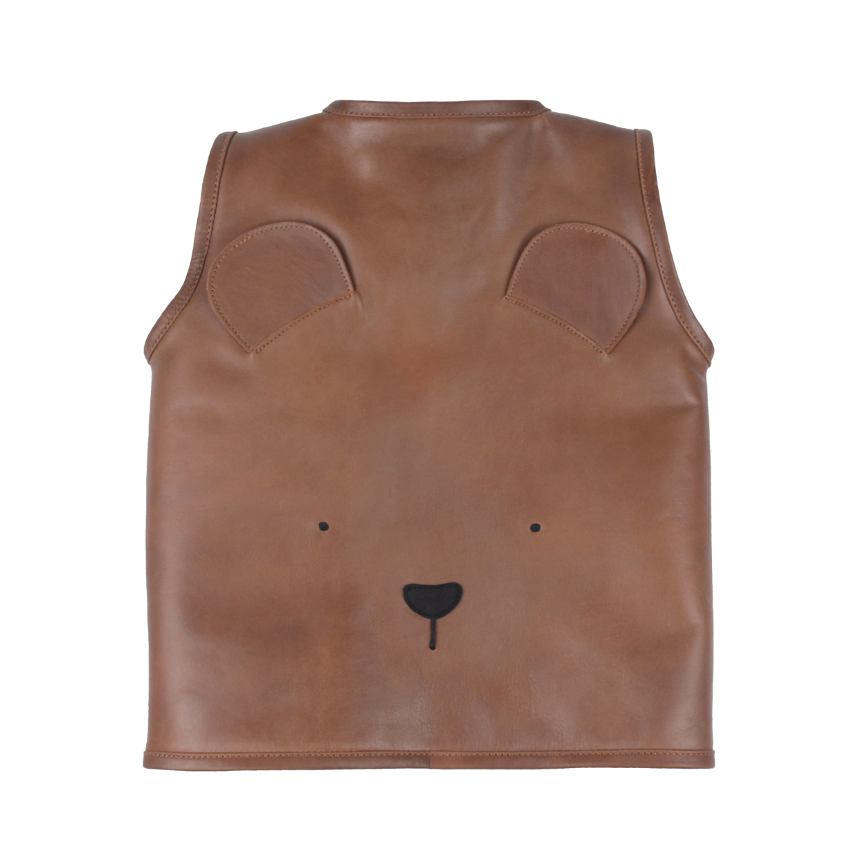 Noa Gilet | Bear | Cognac Classic Leather