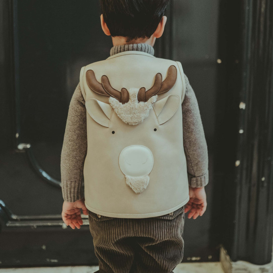 Noa Gilet | Reindeer | Ivory Classic Leather