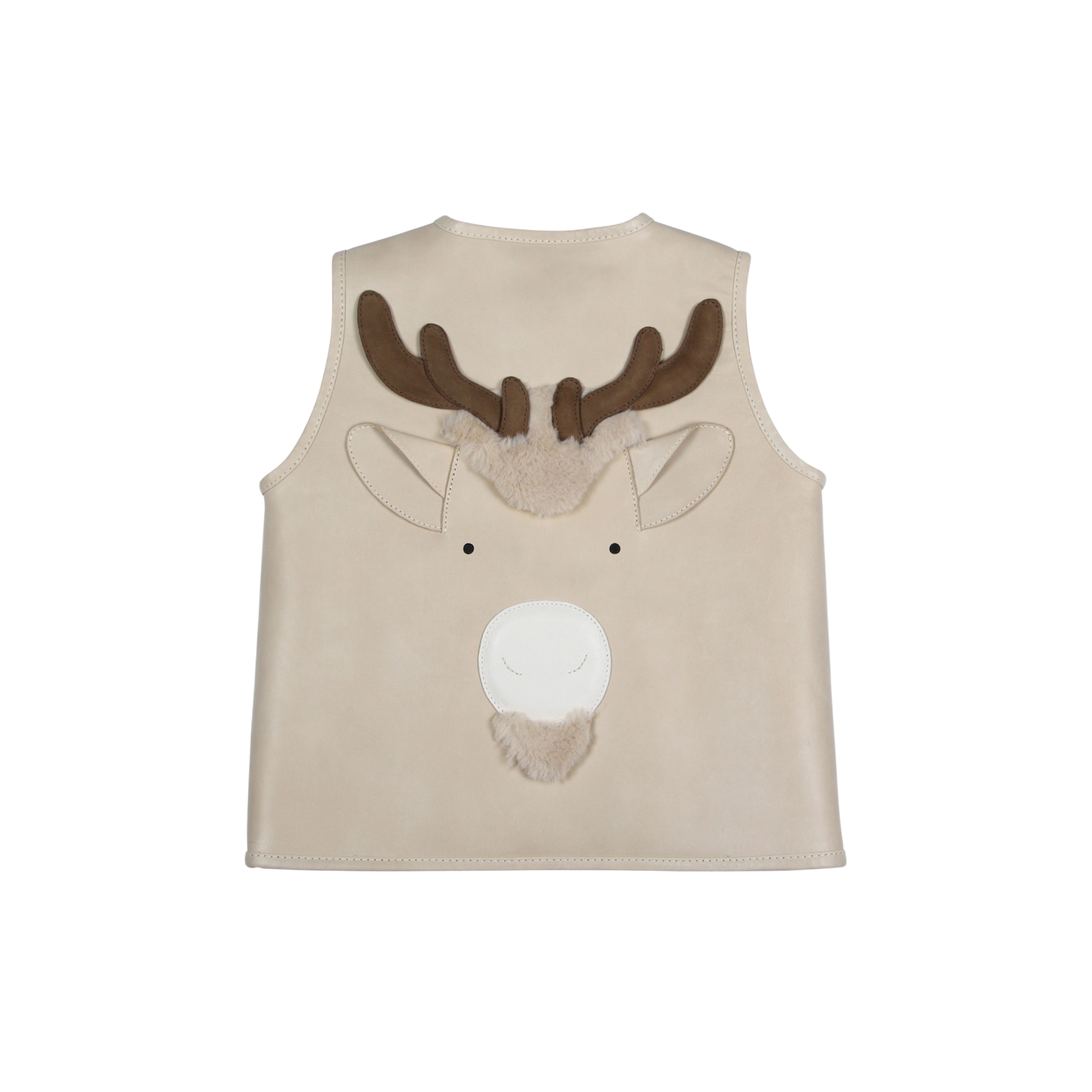 Noa Gilet | Reindeer | Ivory Classic Leather