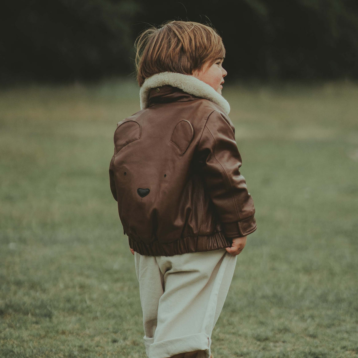 Yuki Leather Jacket | Bear | Cognac Leather