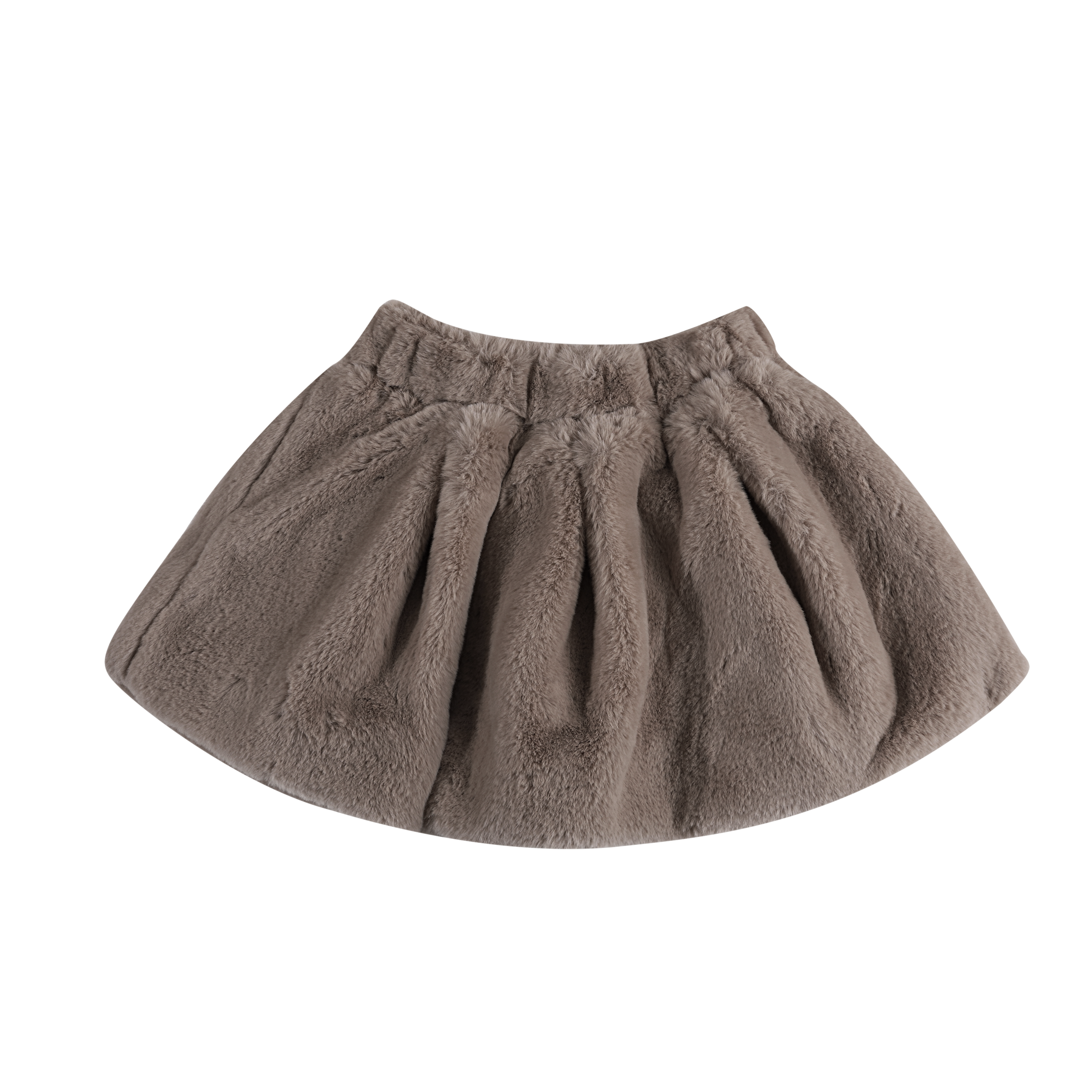 Isabelle Skirt | Dark Taupe Teddy