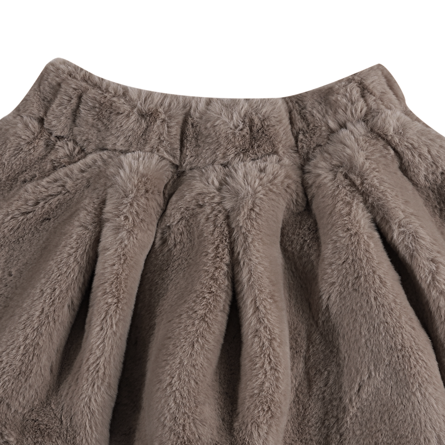 Isabelle Skirt | Dark Taupe Teddy