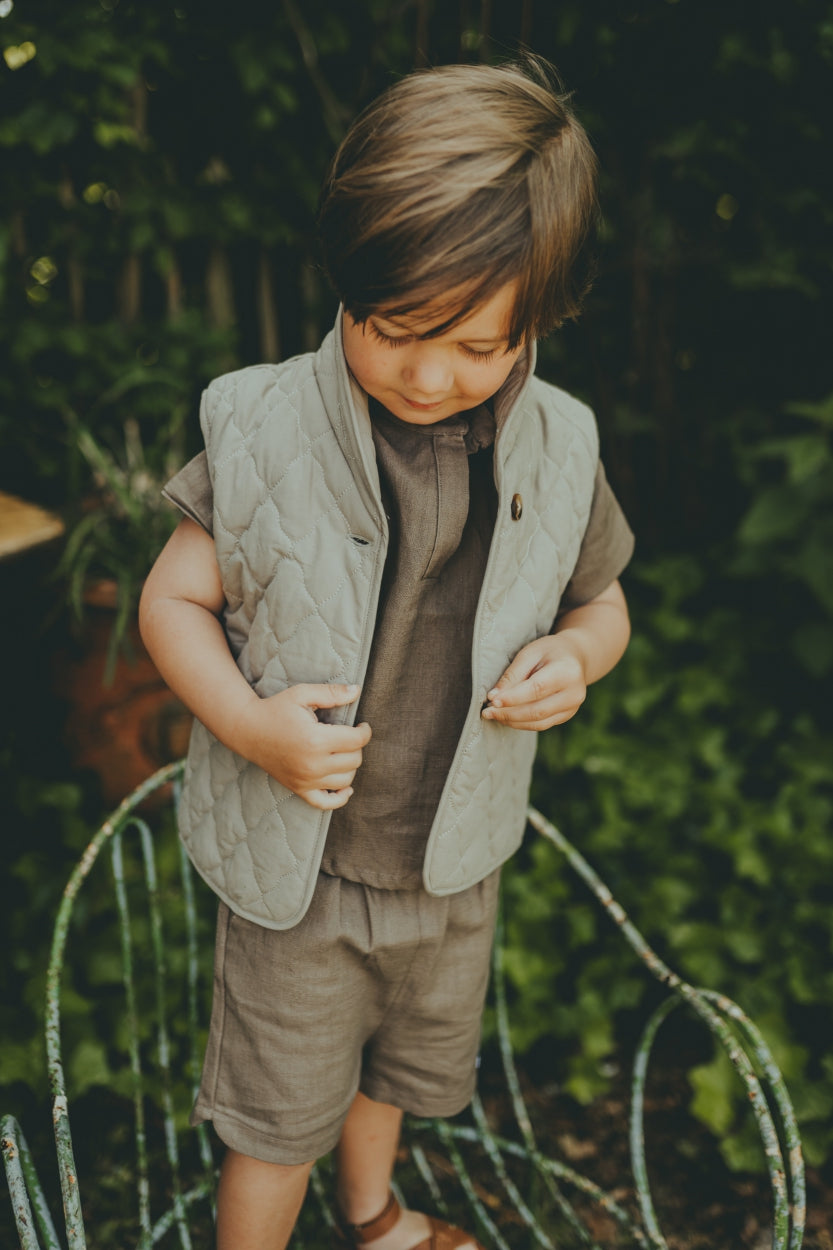 Blom Gilet | Stone Grey