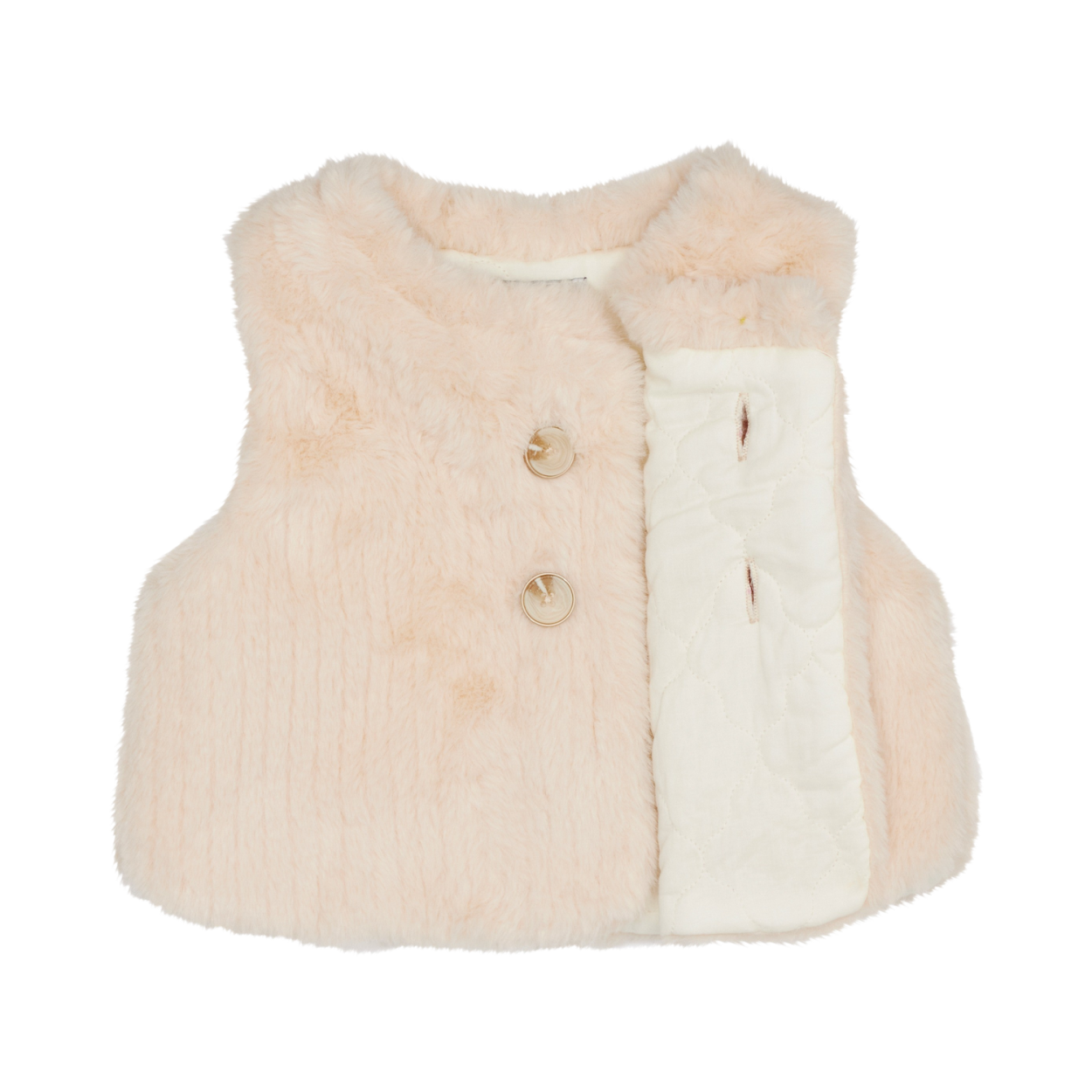 Tinge Gilet | Soft Sand Teddy