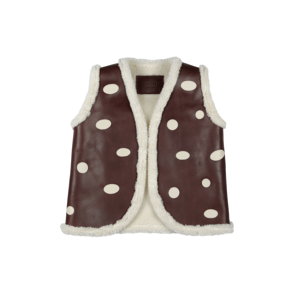 Caro Gilet | Toadstool | Burgundy Classic Leather