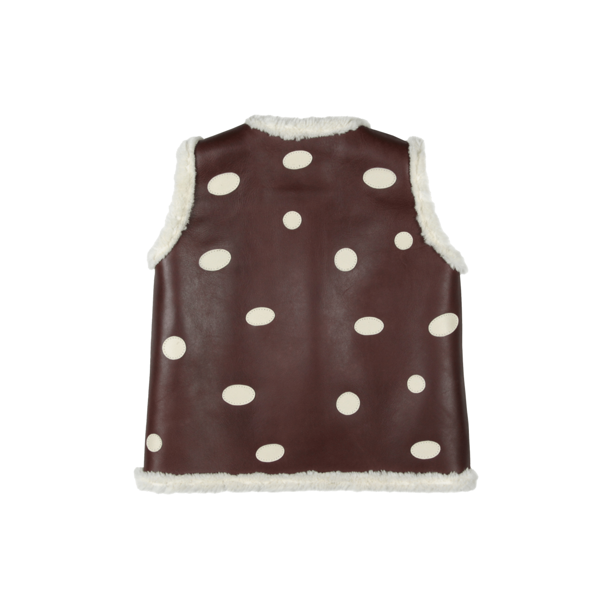 Caro Gilet | Toadstool | Burgundy Classic Leather
