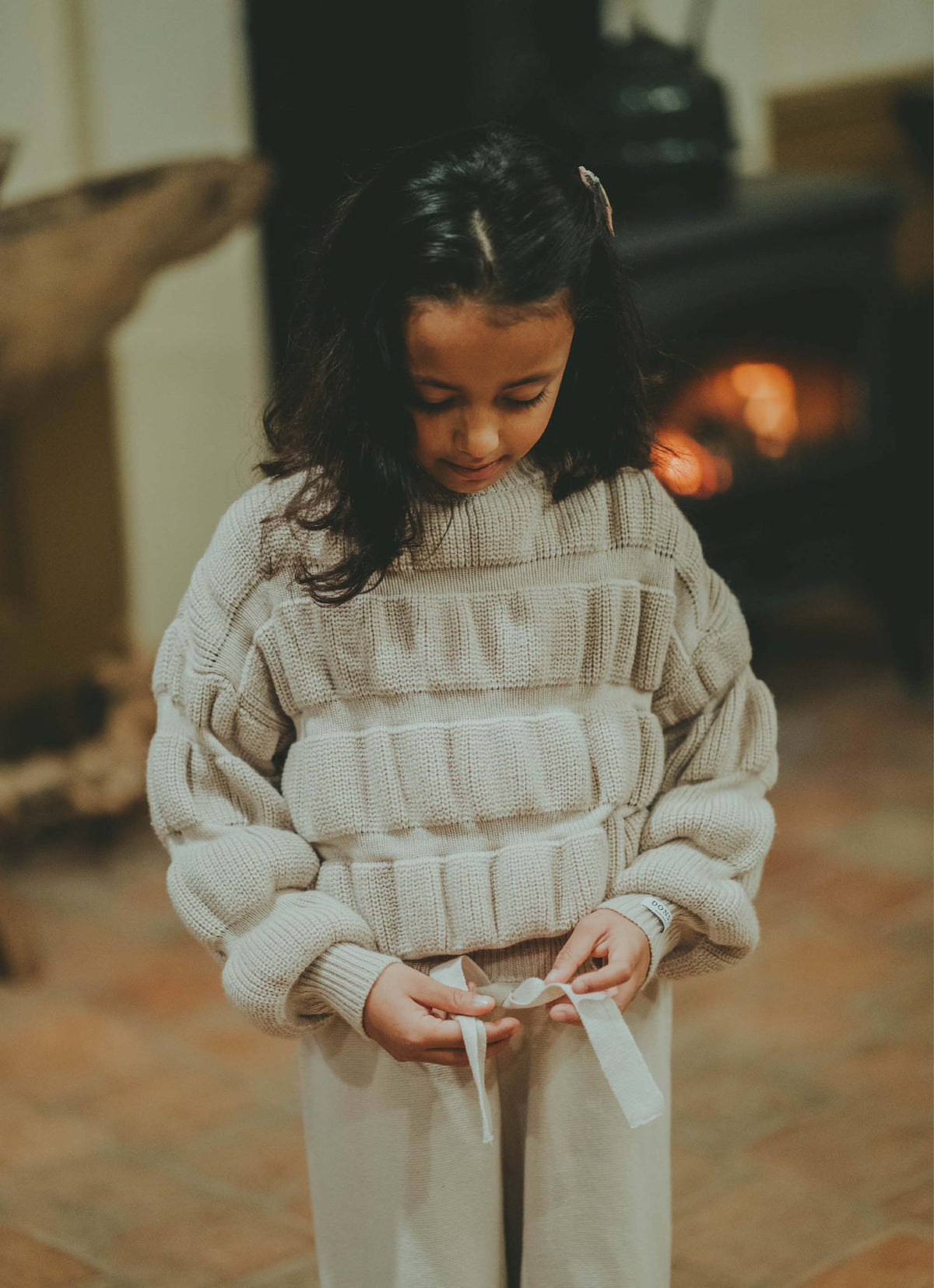 Ceou Sweater | White Sand Melange