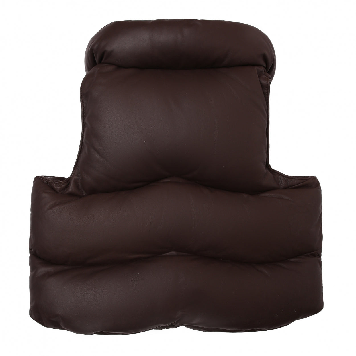 Flane Leather Bodywarmer | Chocolate Leather