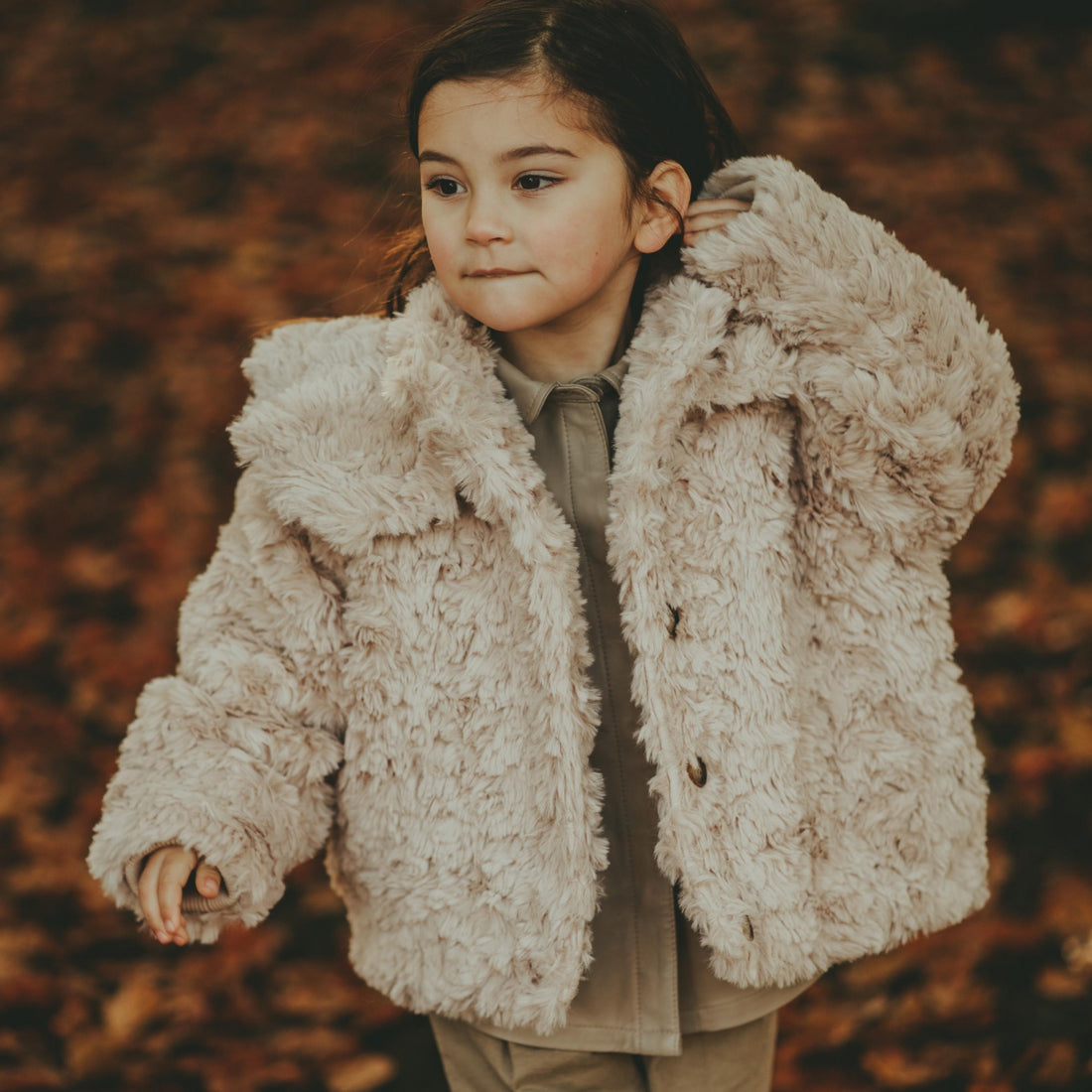 Marie Jacket | Soft Taupe Teddy