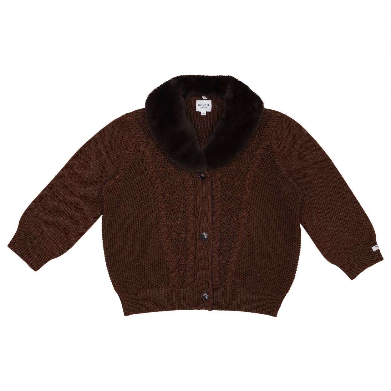 Naem Cardigan | Espresso – Donsje Amsterdam
