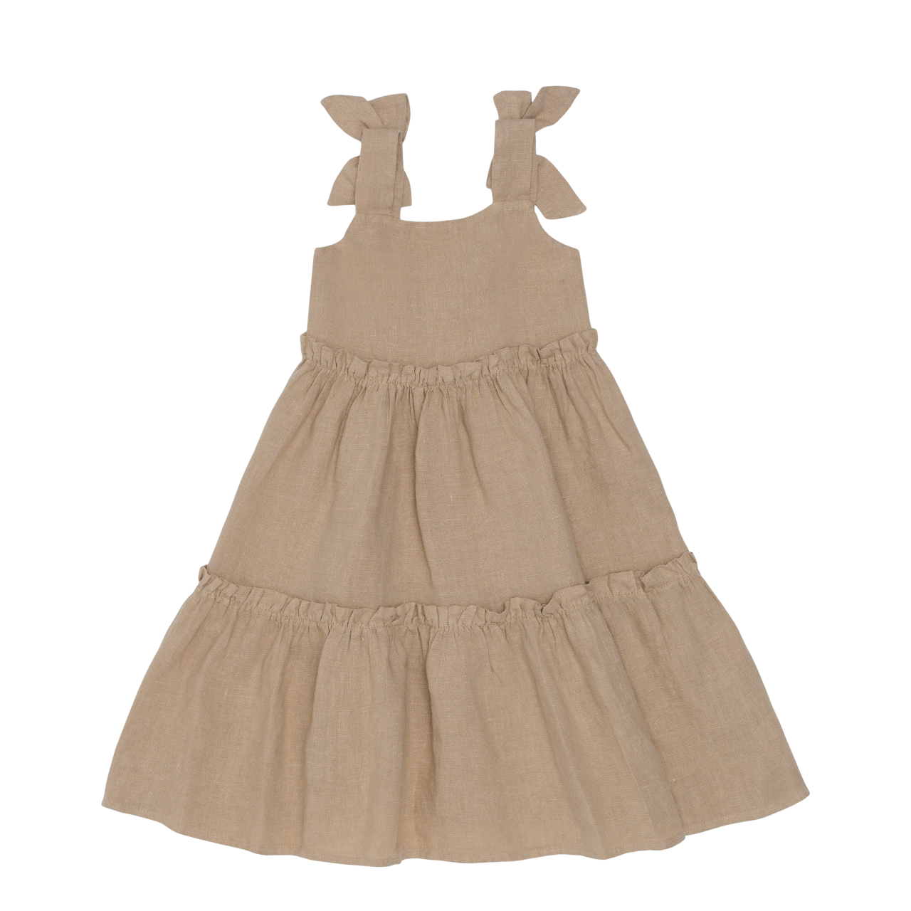 Janne Linen Dress | Latte