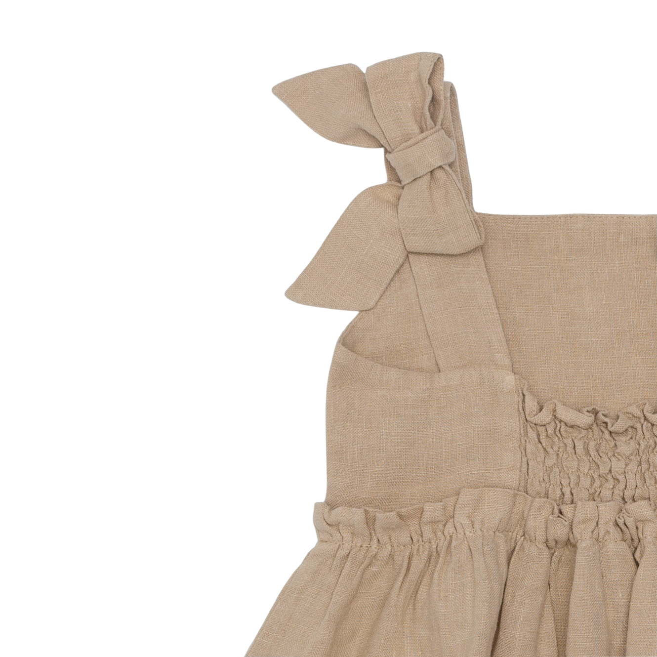 Janne Linen Dress | Latte