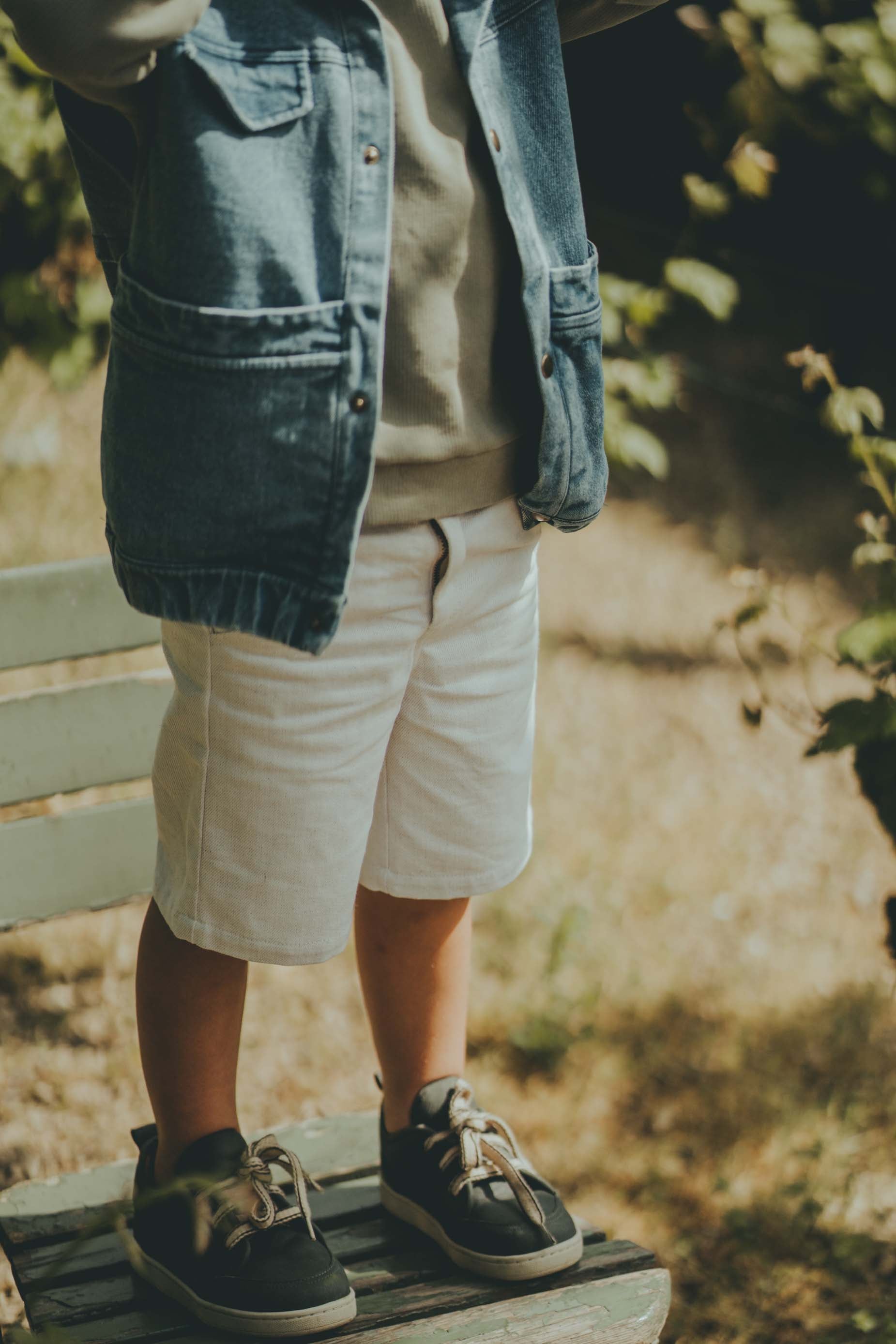 Panier Shorts | White Sand Melange