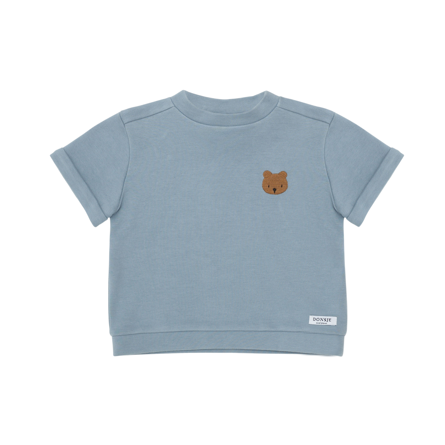 Jarne T-shirt | Bear | Foggy Blue