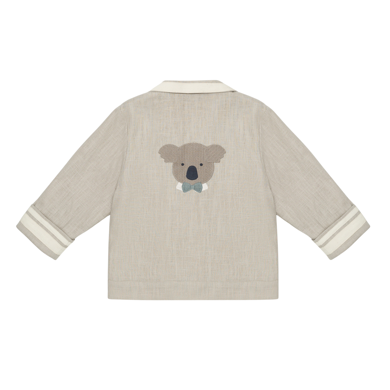 Quirijn Linen Blazer | Festive Koala | Soft Taupe