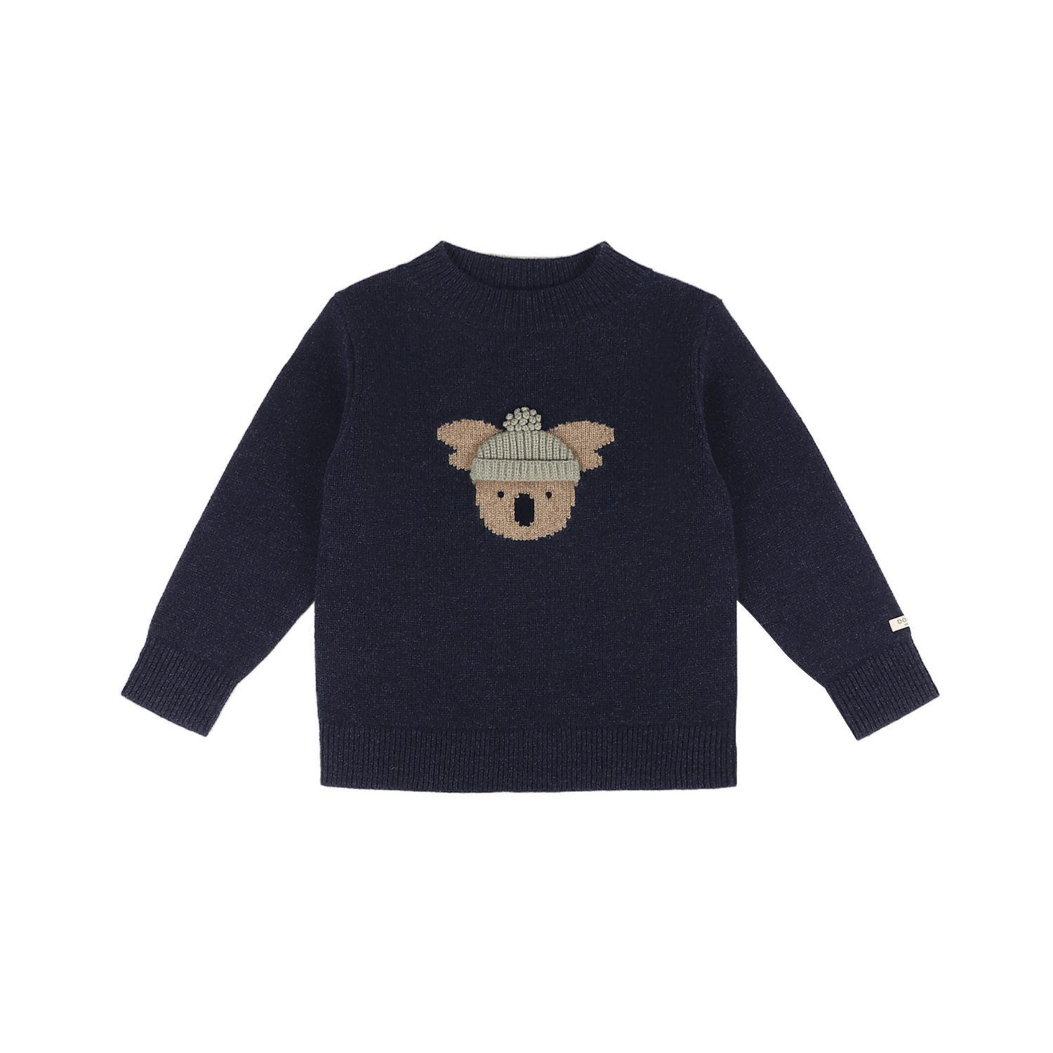 Denn Merino Wool Sweater | Koala | Blue Marine Melange