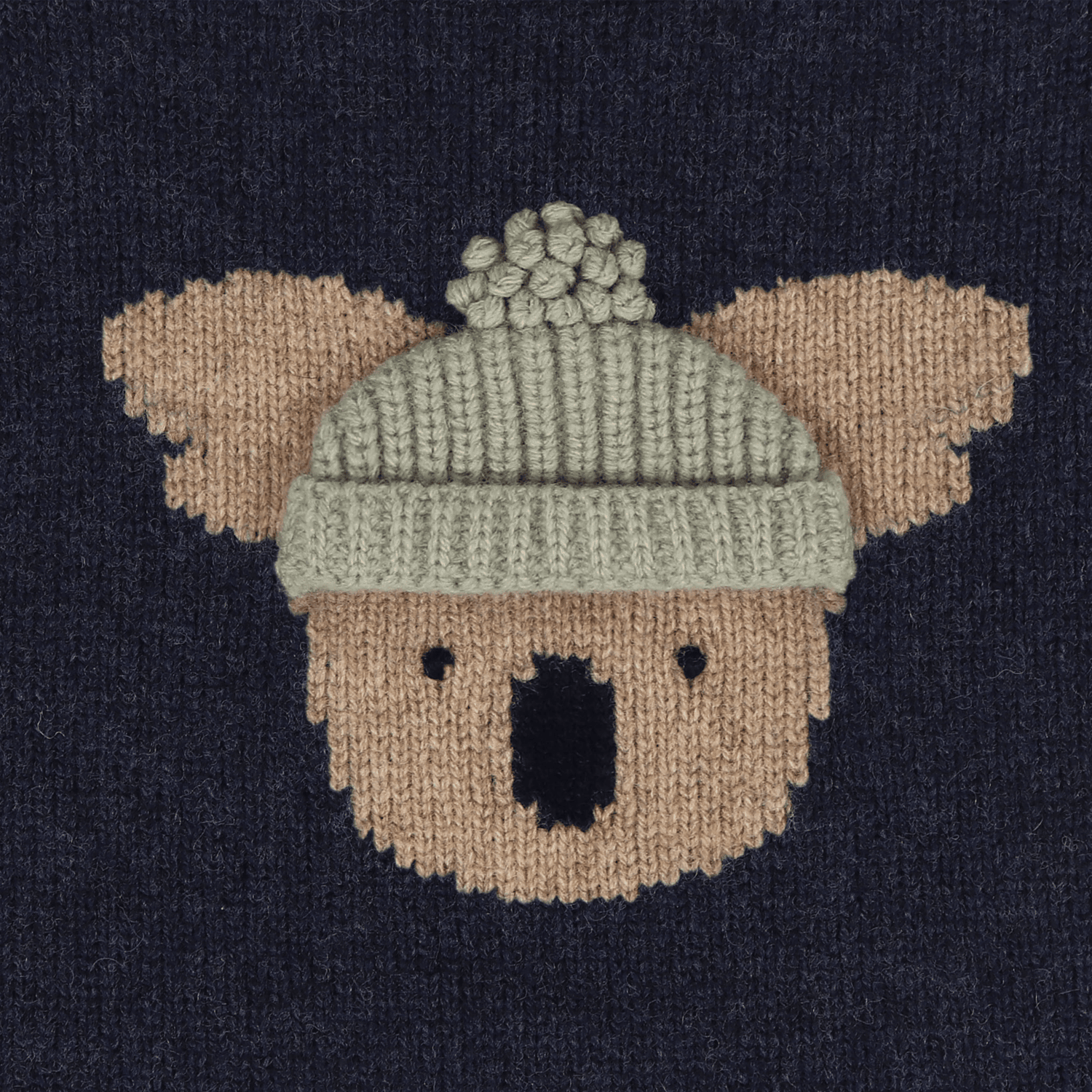 Denn Merino Wool Sweater | Koala | Blue Marine Melange