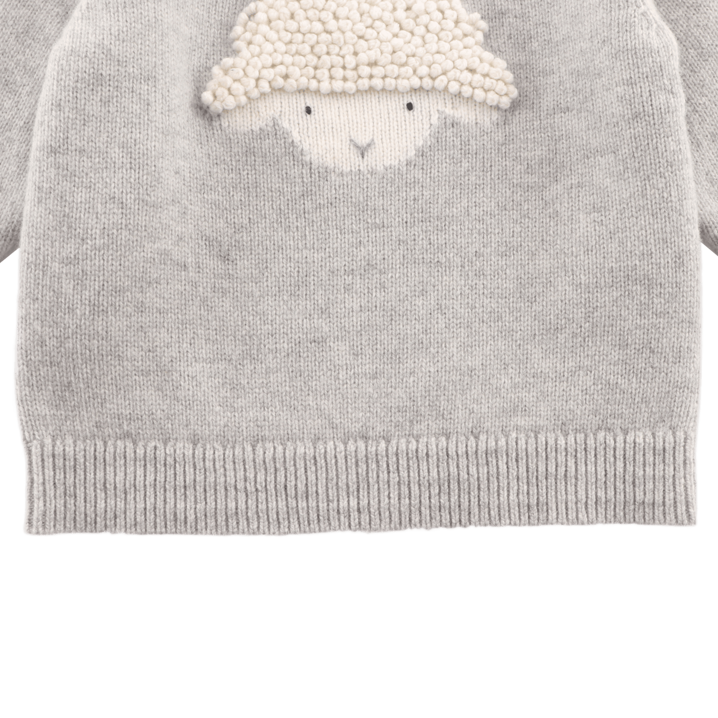 Denn Merino Wool Sweater | Lammy | Soft Grey Melange