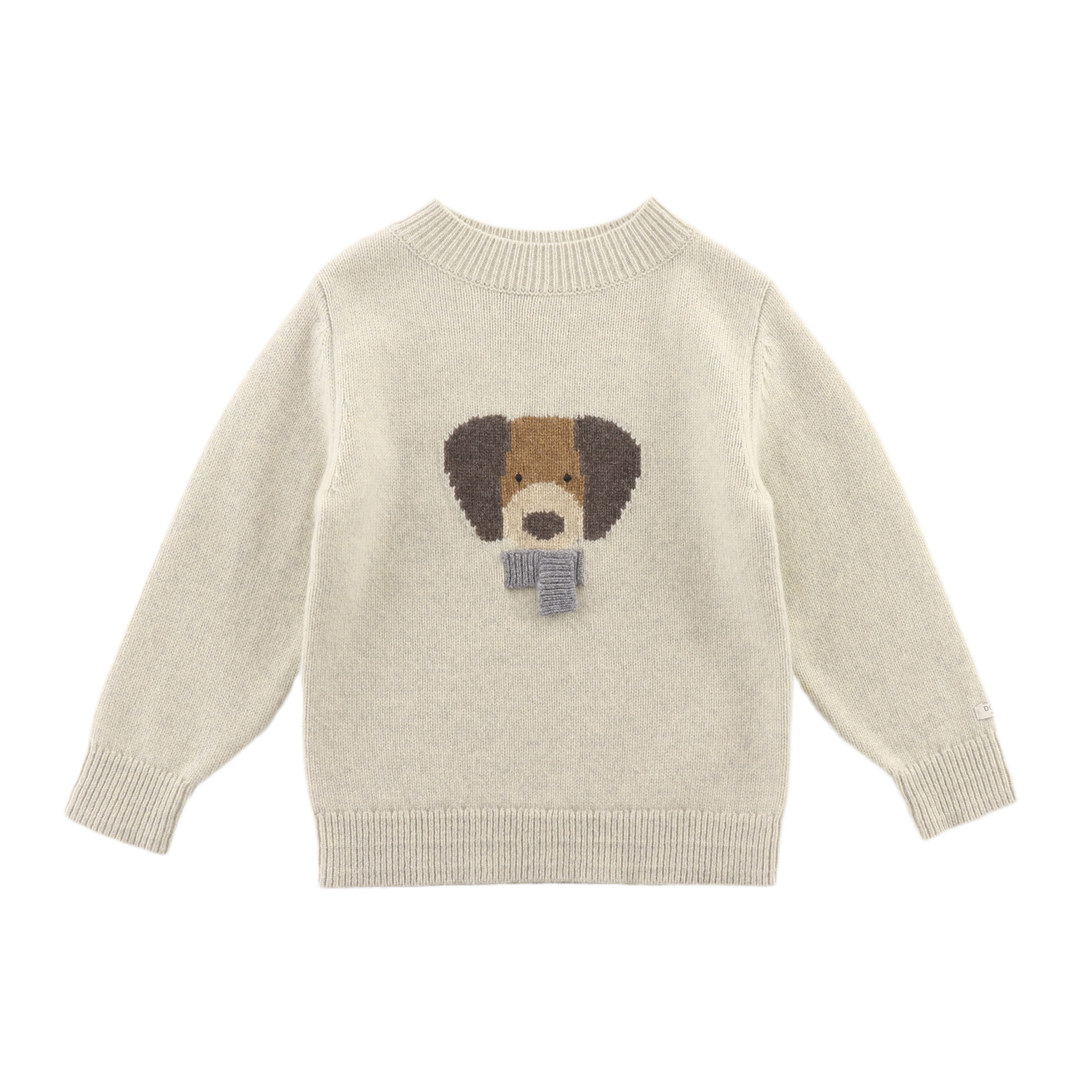Denn Merino Wool Sweater | Dog | Arctic Ivory Melange 0-3 months