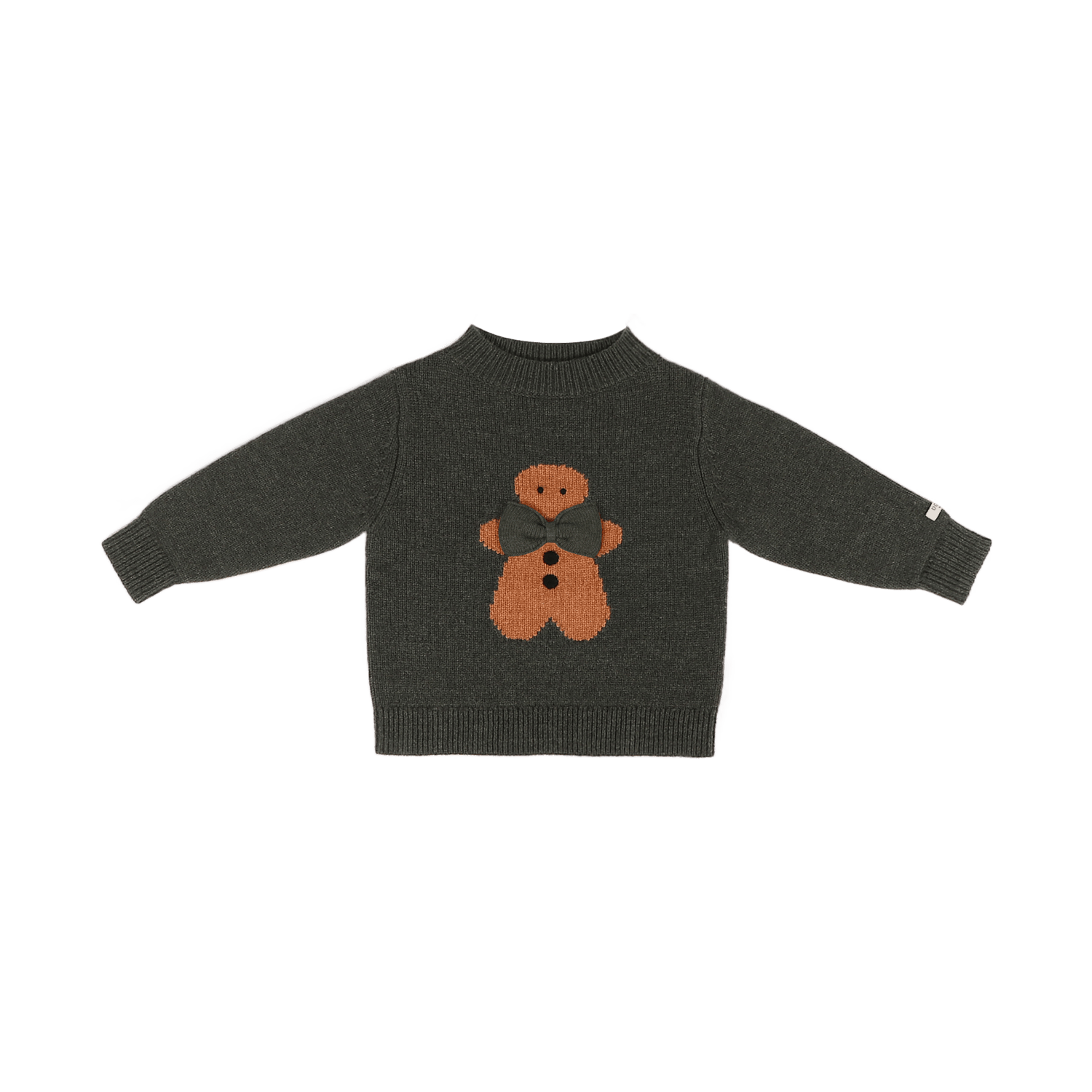 Denn Merino Wool Sweater | Gingerbread | Night Green