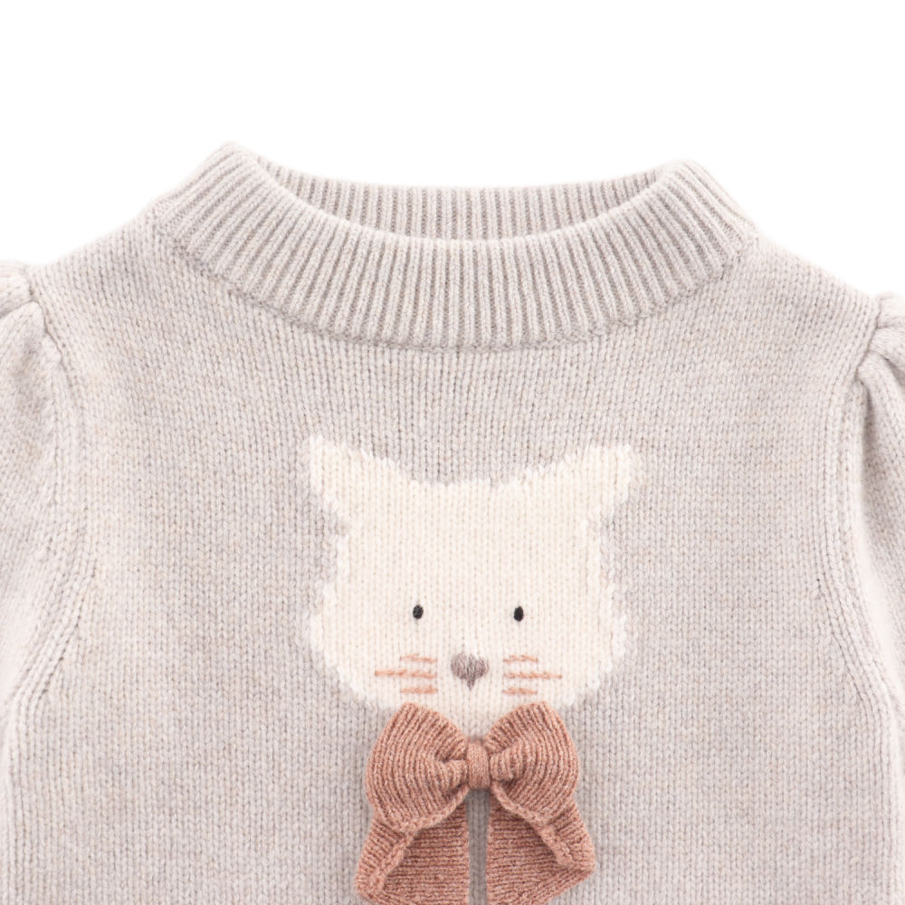 Denna Merino Wool Sweater | Cat | Ash Rose