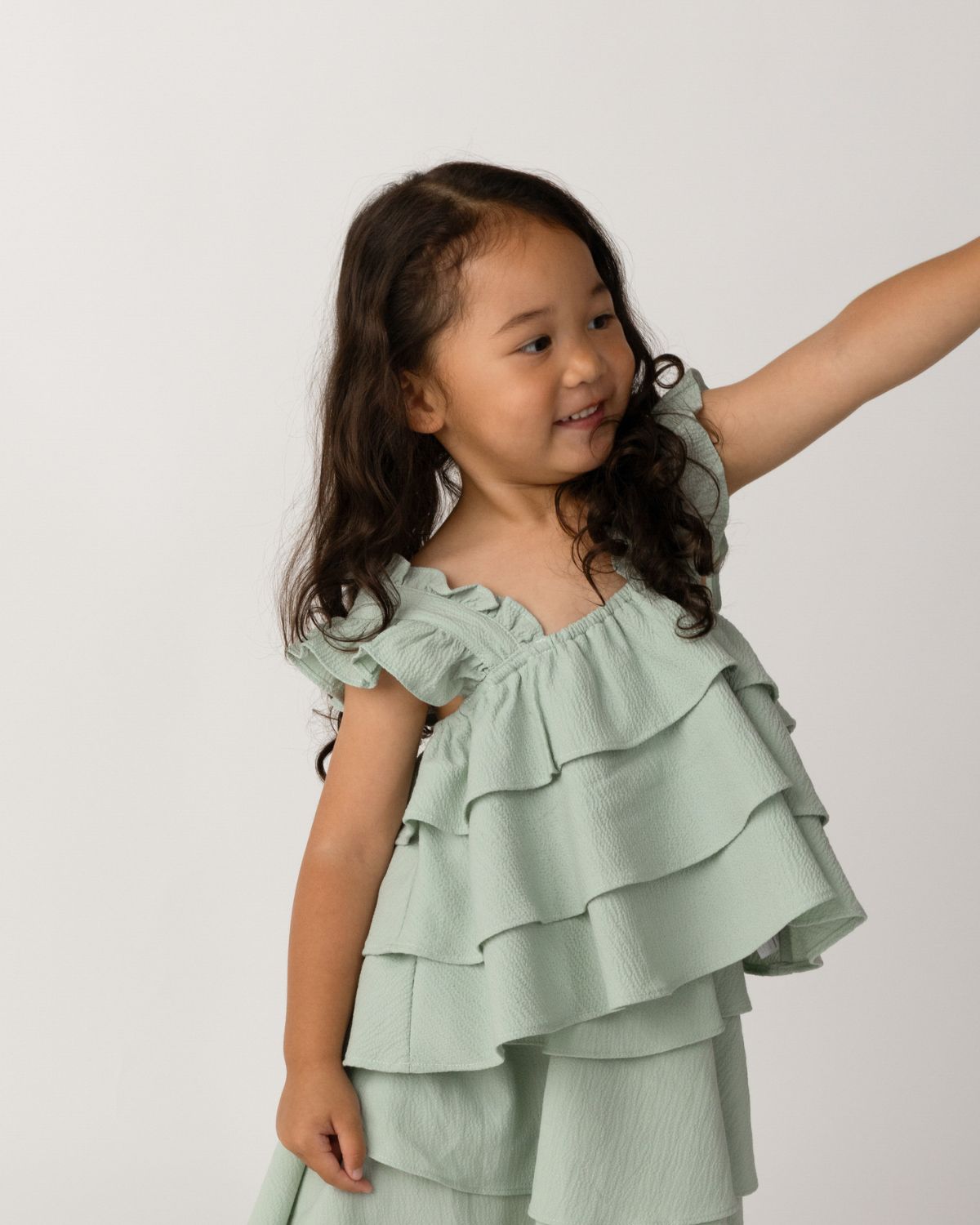 Doortje Top | Frosted Green