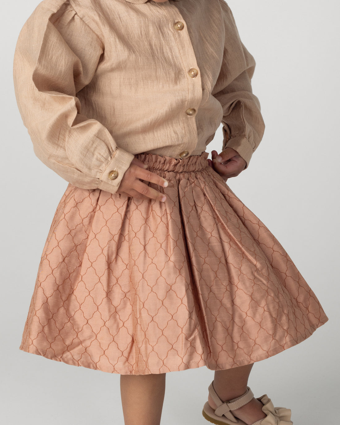 Raylen Skirt | Cloudy Rose - Rust Diamonds