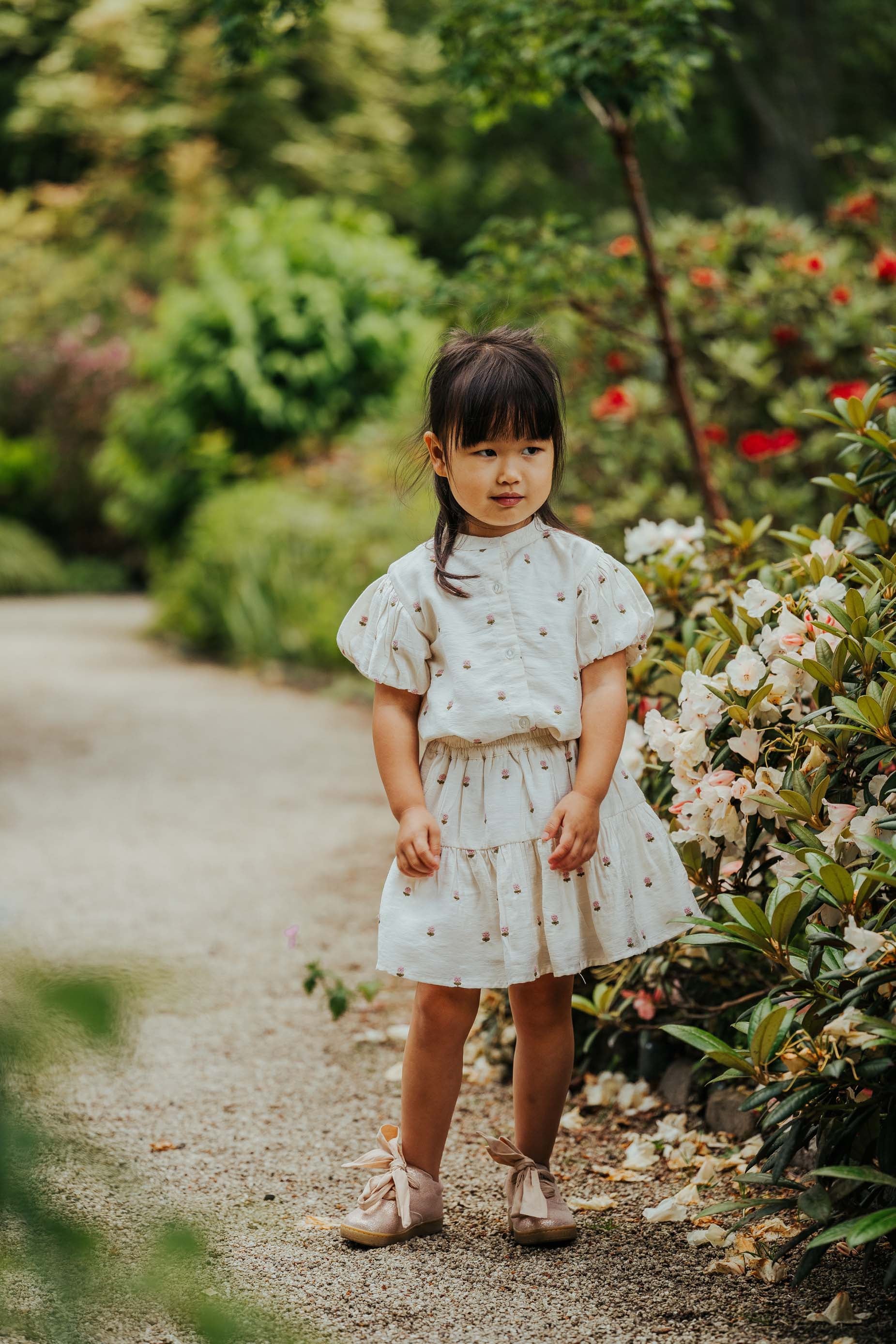 Ezrah Blouse | Roses | Warm White