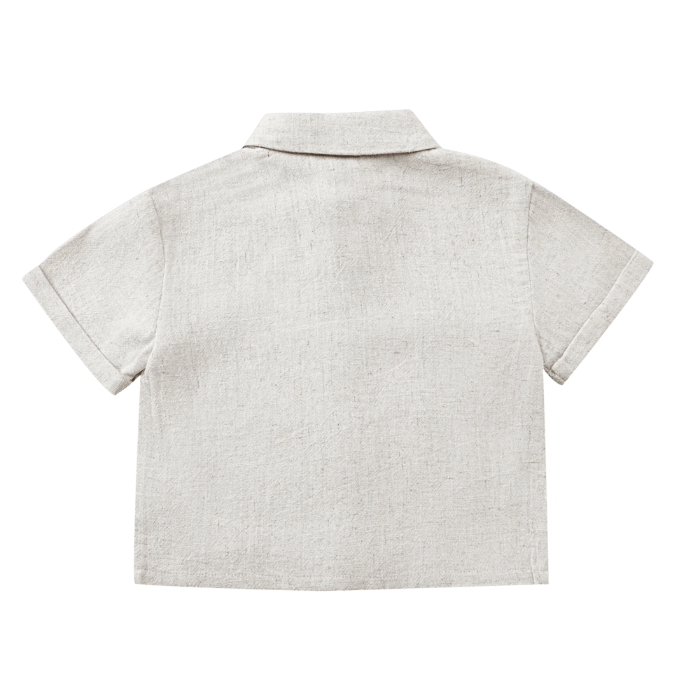Brammie Shirt | Warm White Melange