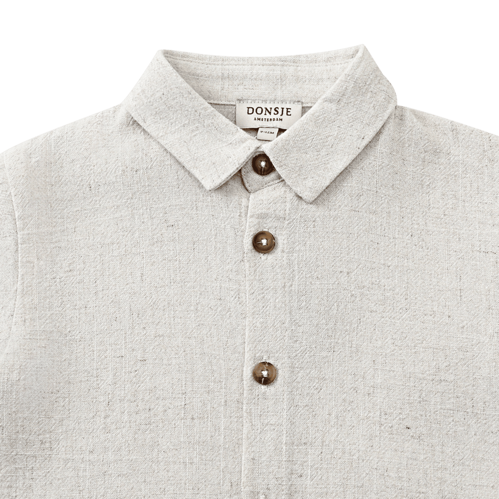 Brammie Shirt | Warm White Melange