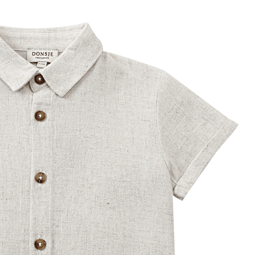 Brammie Shirt | Warm White Melange
