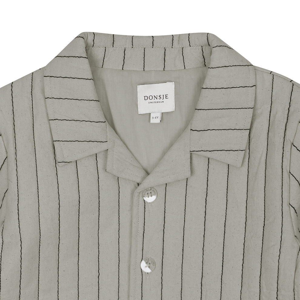Orselle Jacket | Dusty Green – Thyme Striped