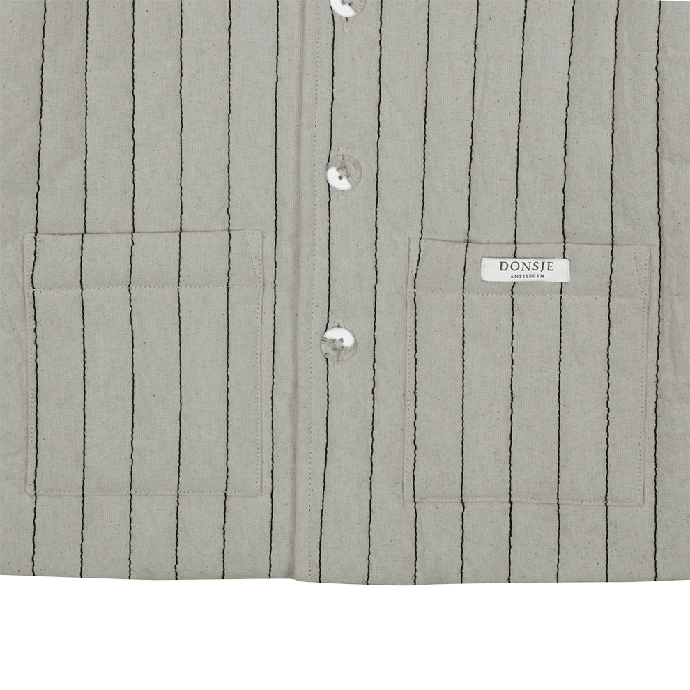 Orselle Jacket | Dusty Green – Thyme Striped