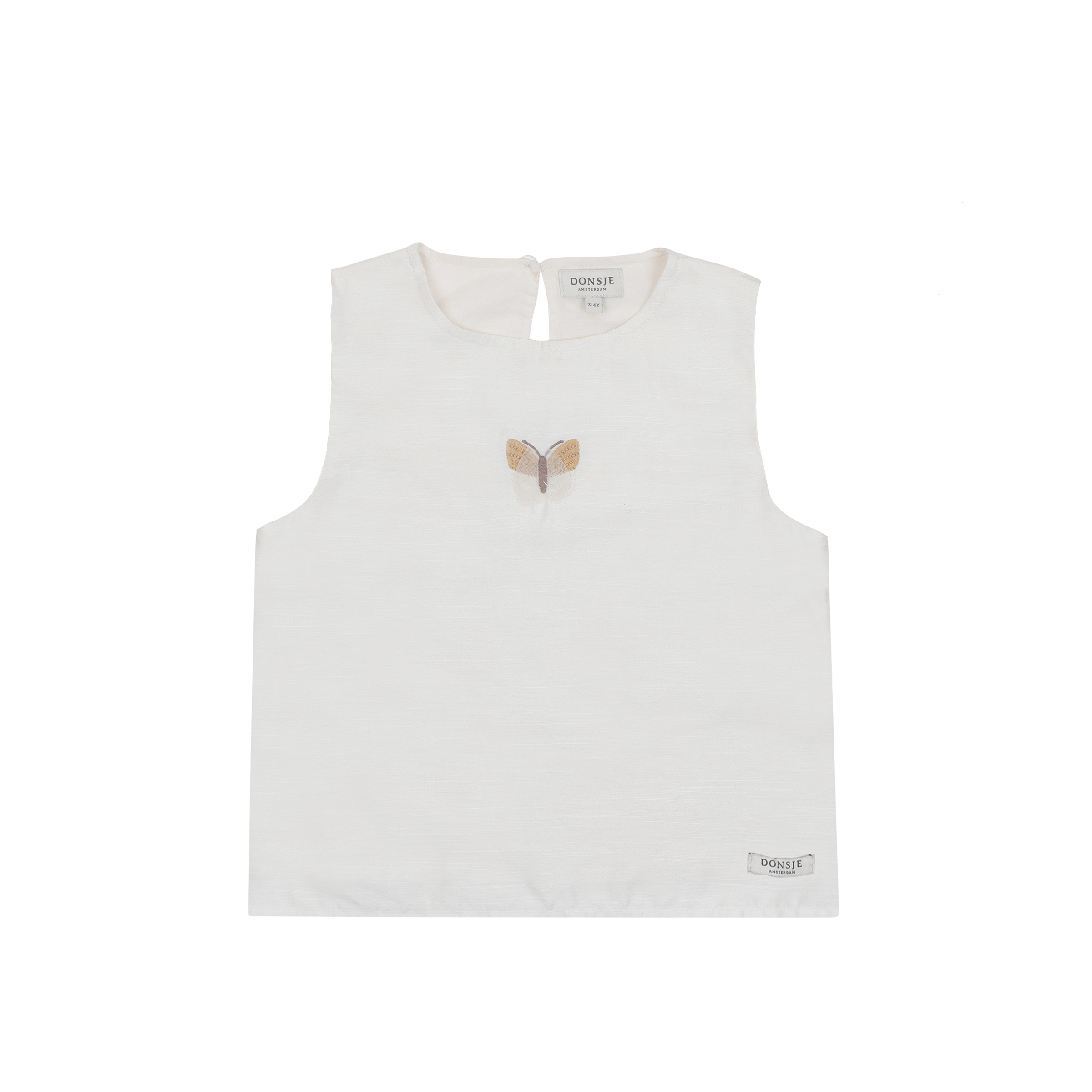 Linzie Top | Vlinder | Warm White