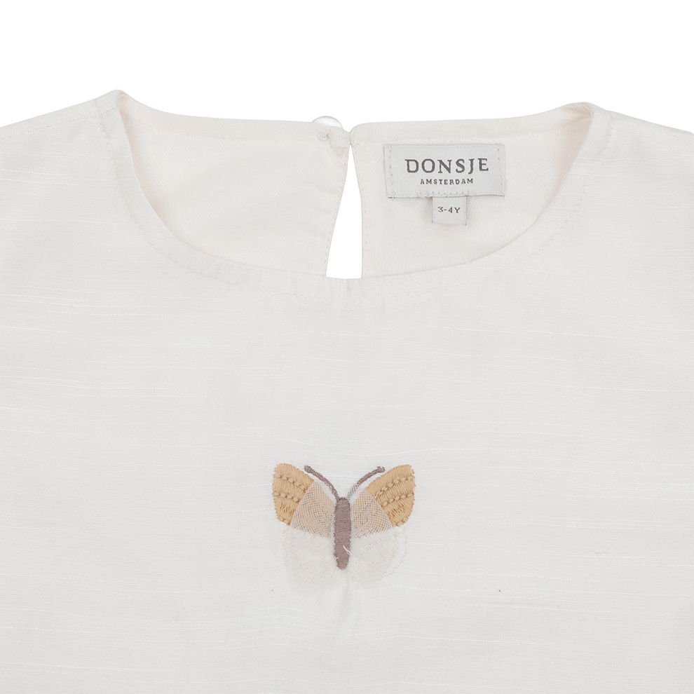 Linzie Top | Vlinder | Warm White
