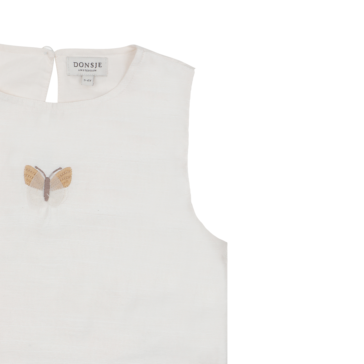 Linzie Top | Vlinder | Warm White