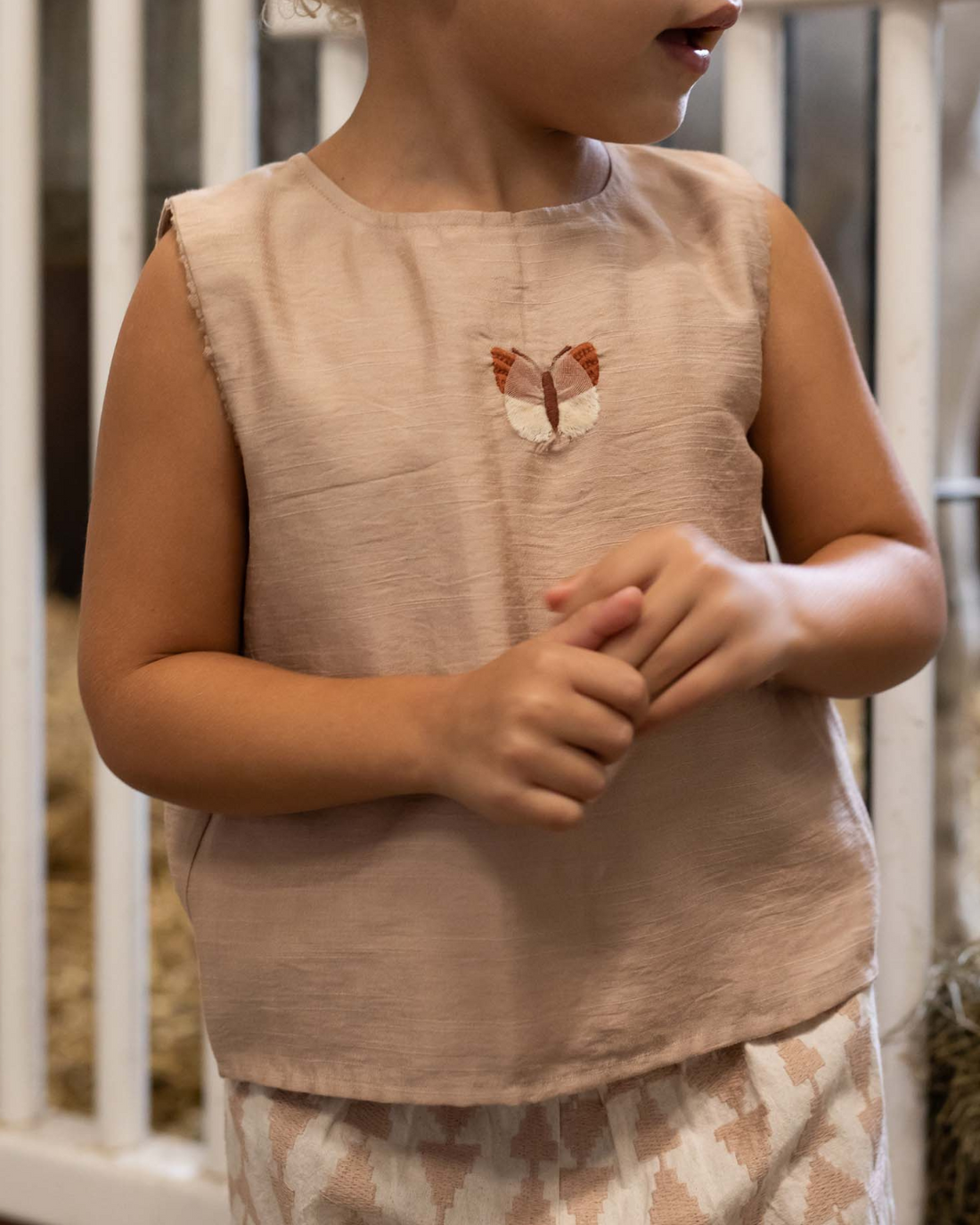 Linzie Top | Vlinder | Rose Mocha