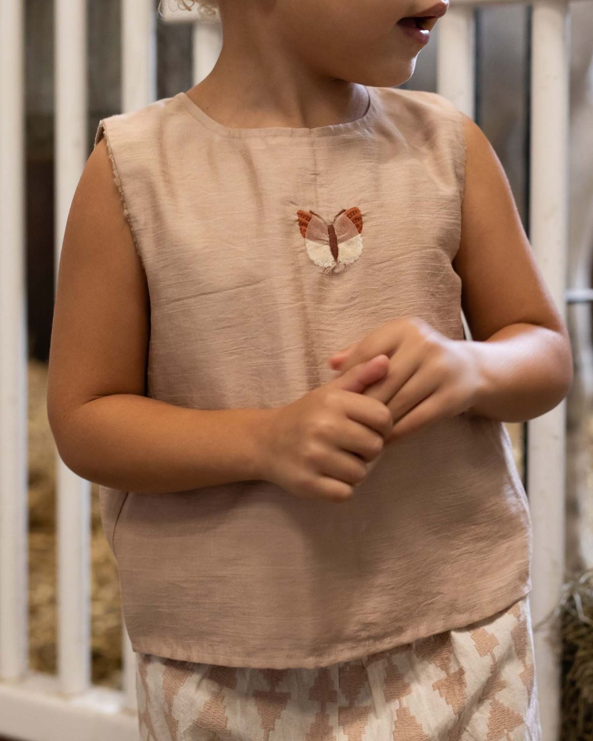 Linzie Top | Vlinder | Rose Mocha