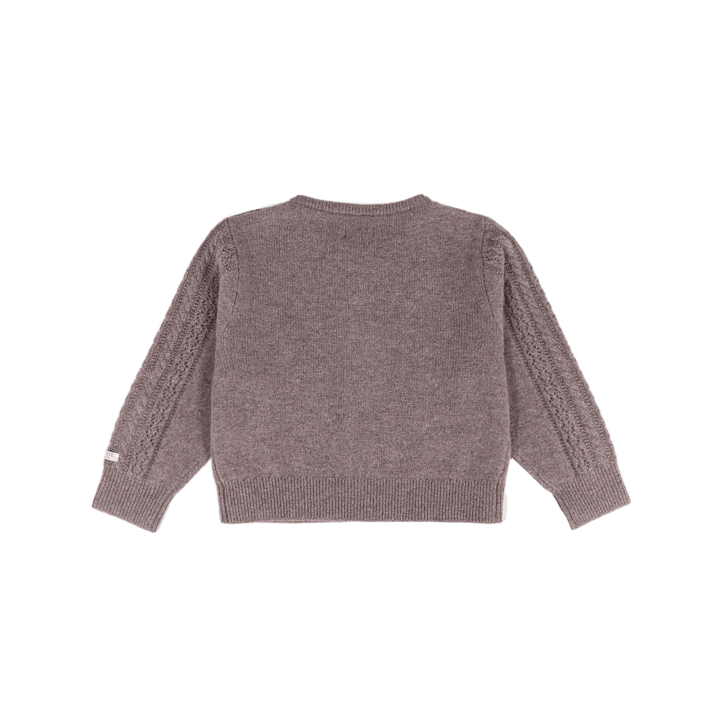 Danik Merino Wool Cardigan | Dark Taupe Melange