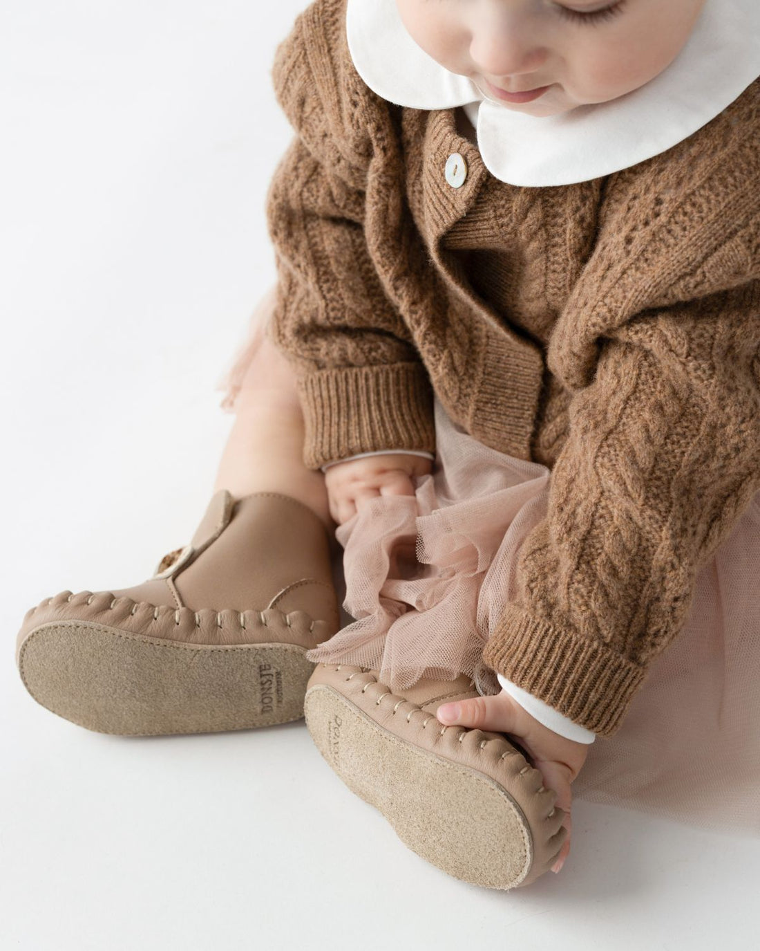 Danik Merino Wool Cardigan | Rose Brown