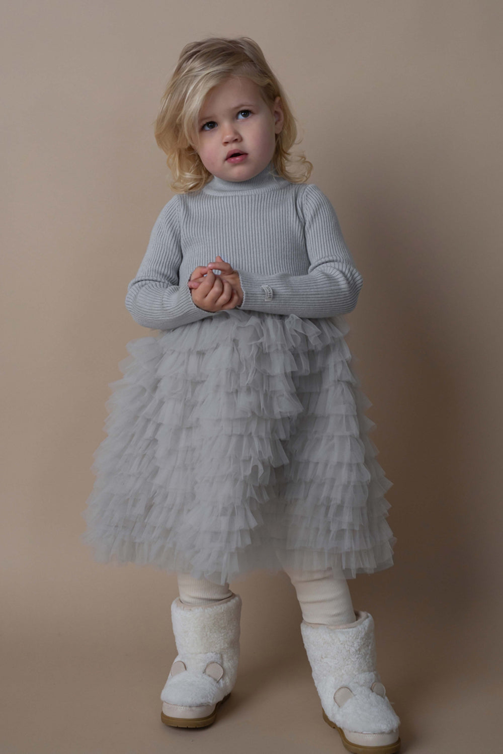 Cecilly Dress | Light Grey