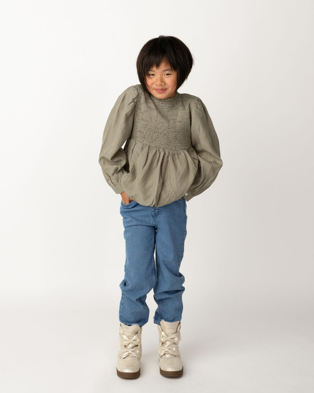 Madelief Top | Dusty Green